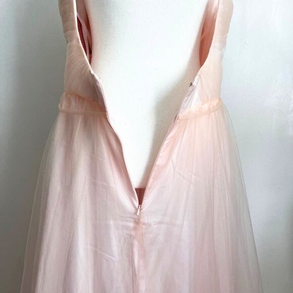 NWT BHLDN SOFT PINK TULLE BALLETCORE EVENING PRINCESS BRIDESMAID GOWN - 12 - Picture 8 of 15